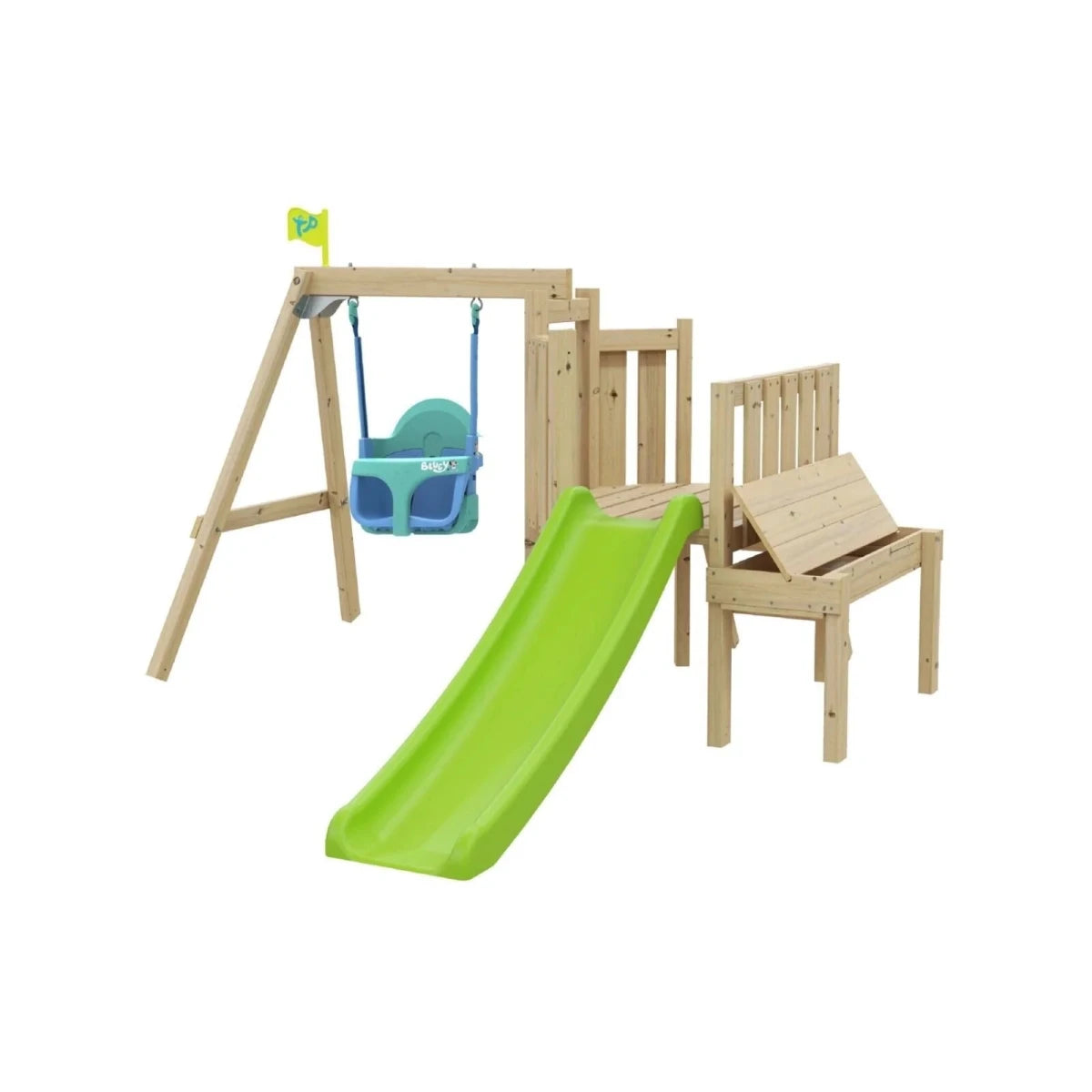 TP Toddler Wooden Tower with Bluey Quadpod - ebebek