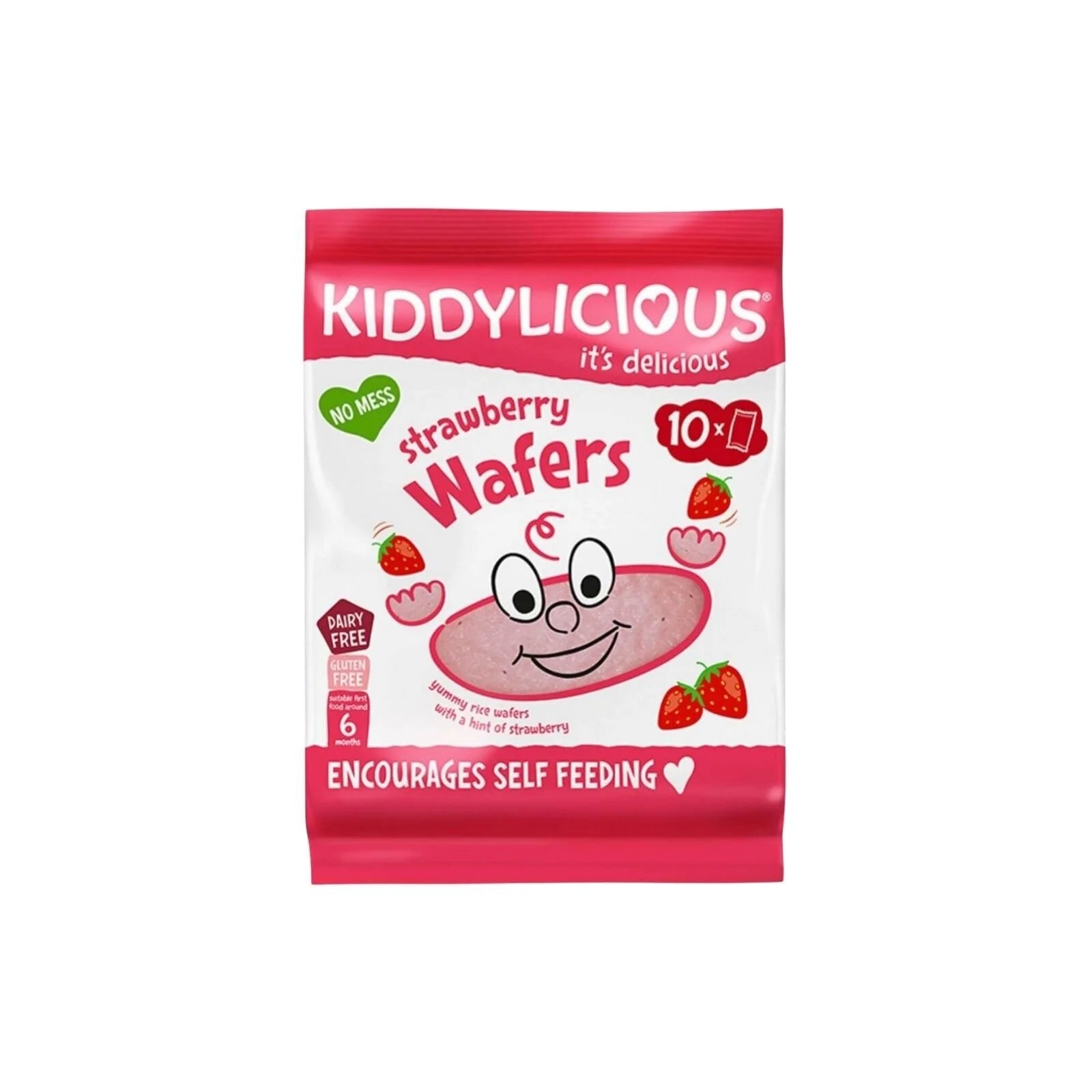 Kiddylicious Strawberry Maxi Wafers 6+ months 40g (10x4g) - ebebek - Black Friday