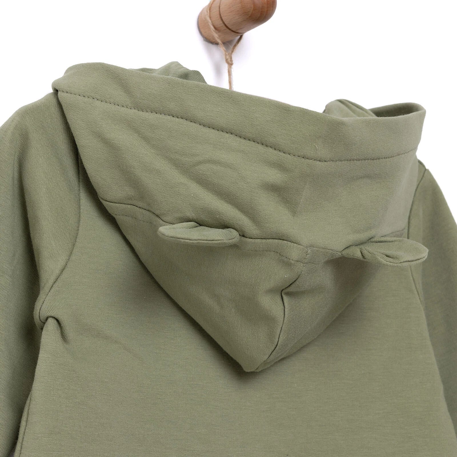 HelloBaby Newborn Hooded Jumpsuit - Khaki - ebebek - Black Friday