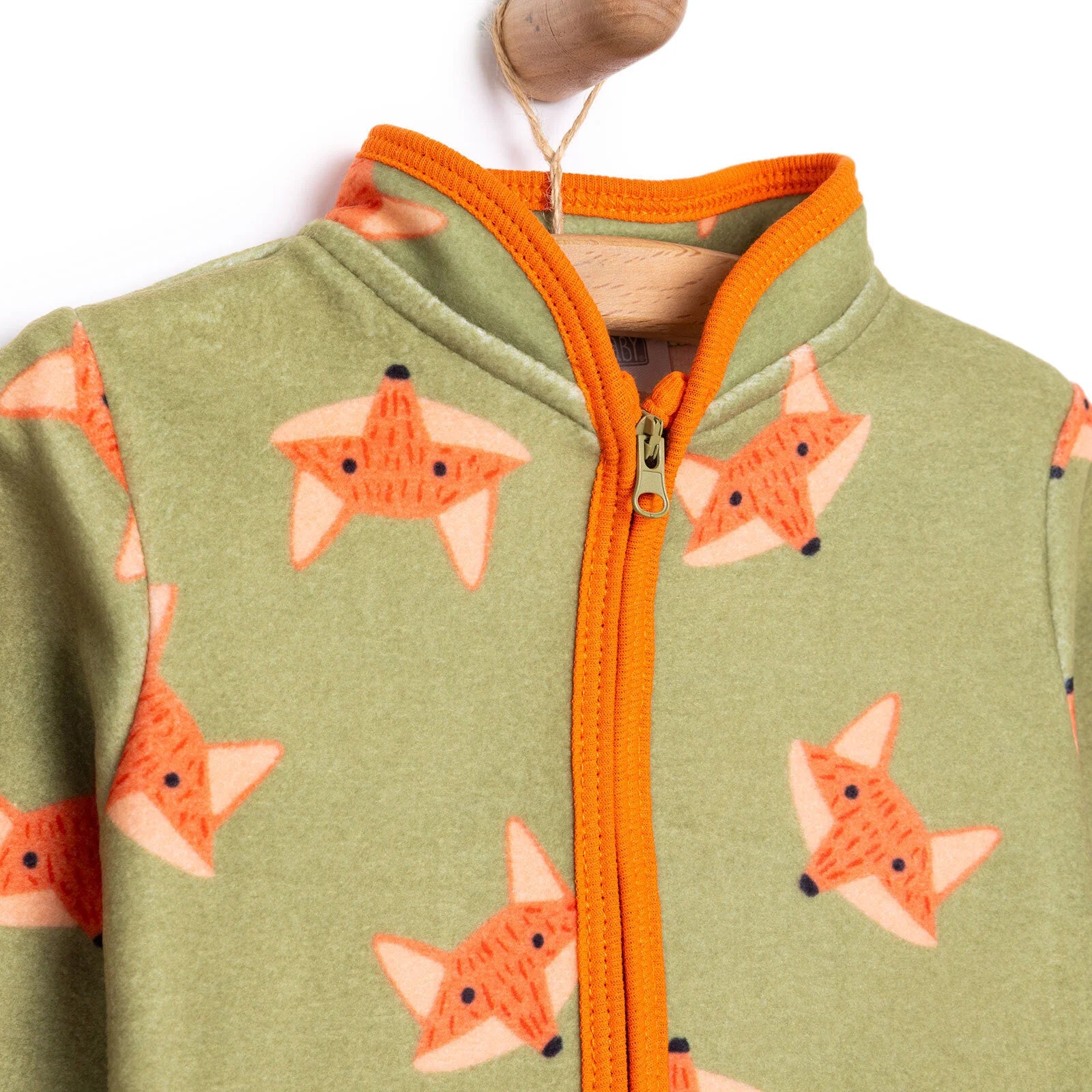 HelloBaby Basic Repeat Printed Fleece Cardigan - Printed - ebebek - Black Friday