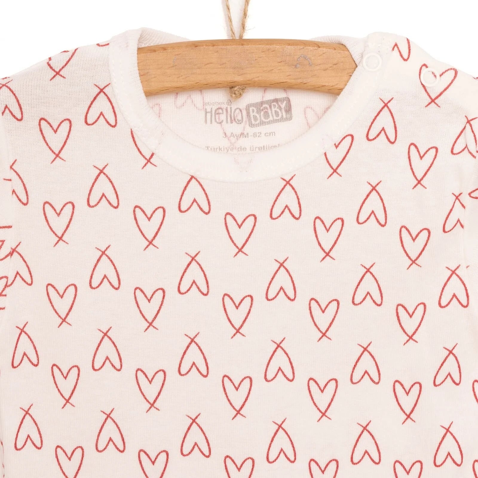 HelloBaby Baby Girl Short Sleeve Body - Ecru - ebebek - Black Friday