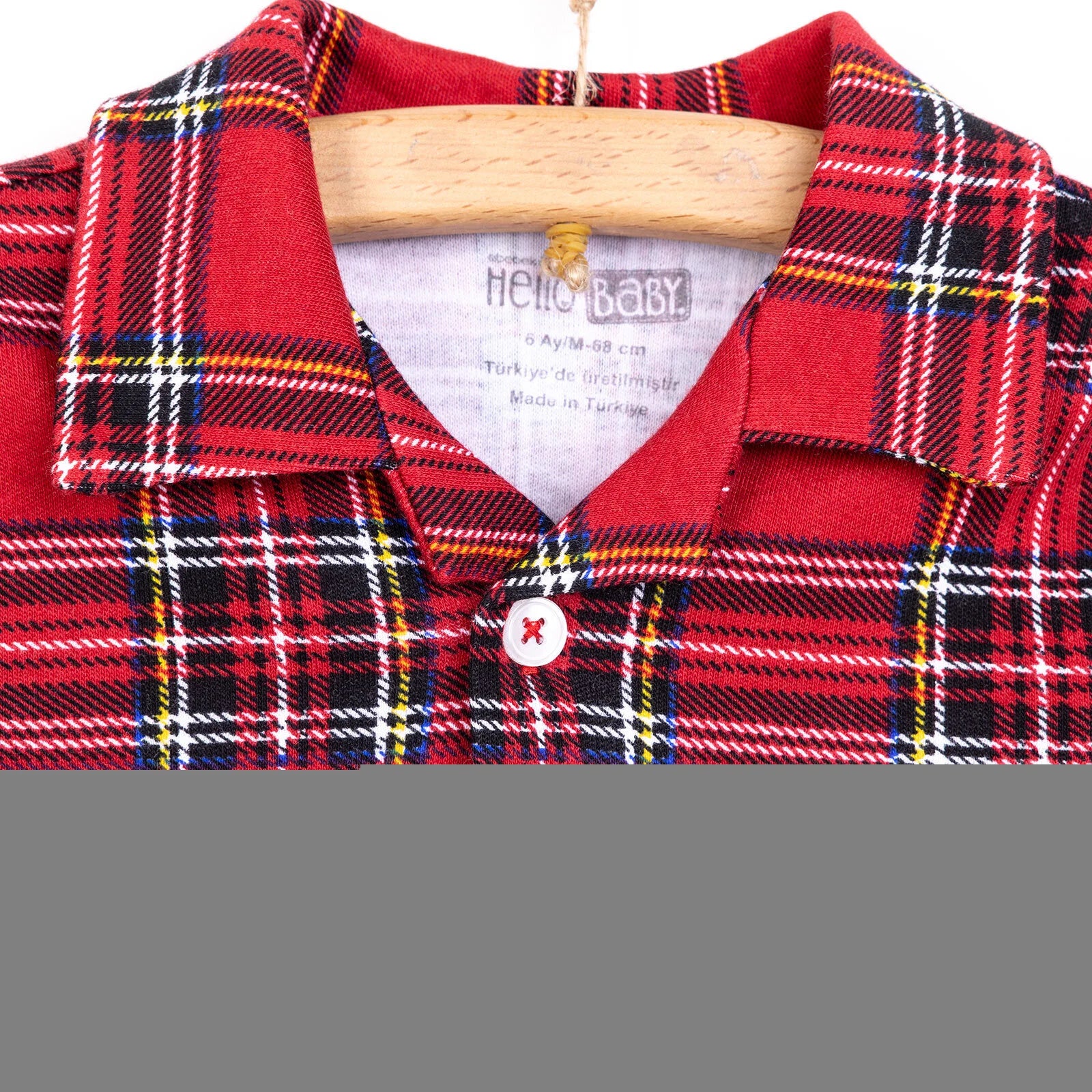 HelloBaby Boy Long Sleeve Pyjamas Set - Red - ebebek - Black Friday