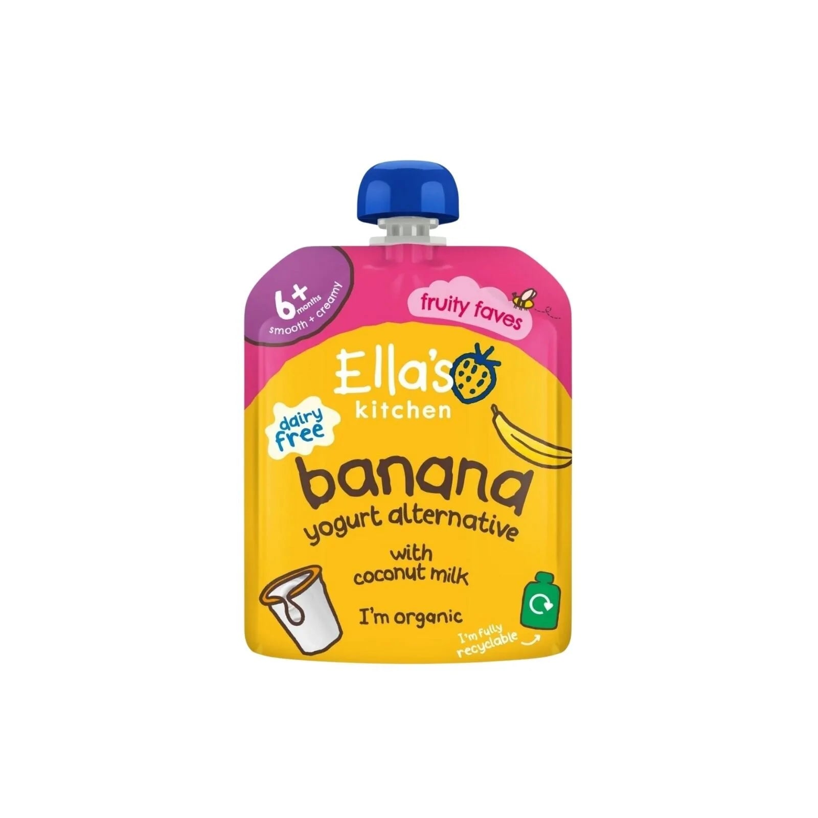 Ella's Kitchen Dairy Free Banana Yogurt Pouch 6+ months 90g - ebebek - Black Friday