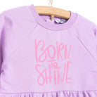 HelloBaby Basic Girl Knitted Ruffled Dress - Purple - ebebek - Black Friday