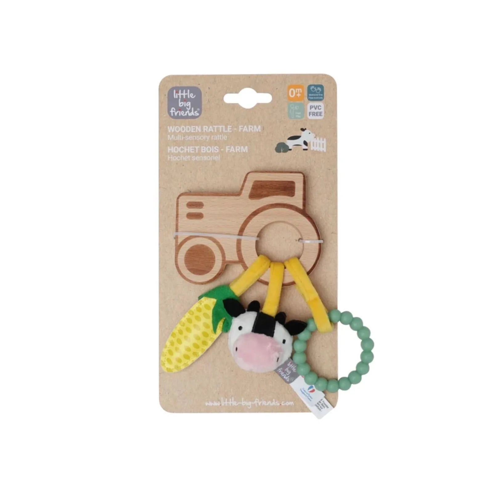 Little Big Friends Wooden Rattle - Farm - ebebek - Black Friday