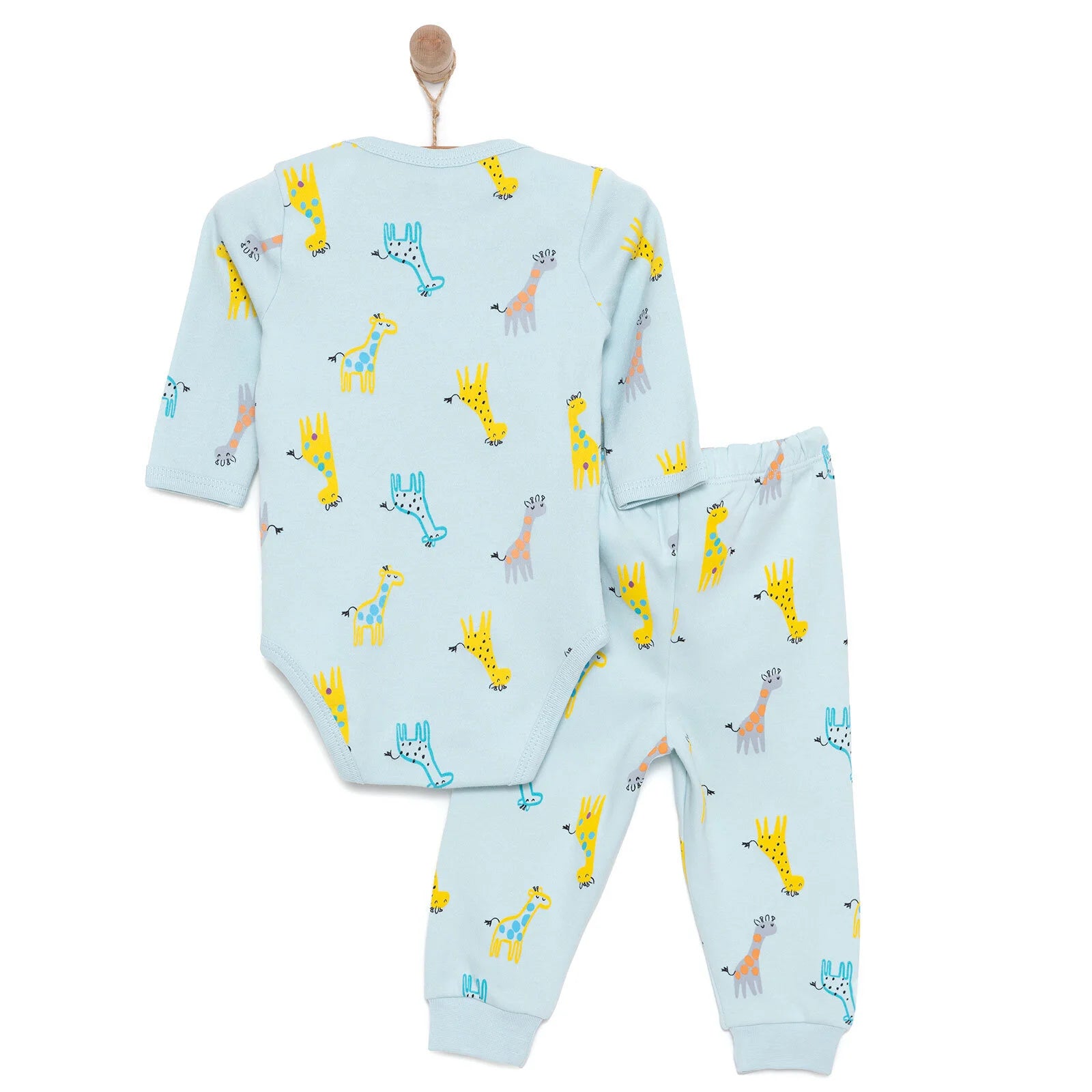 HelloBaby Unisex Body - Footless Bottom - Light Blue - ebebek - Black Friday