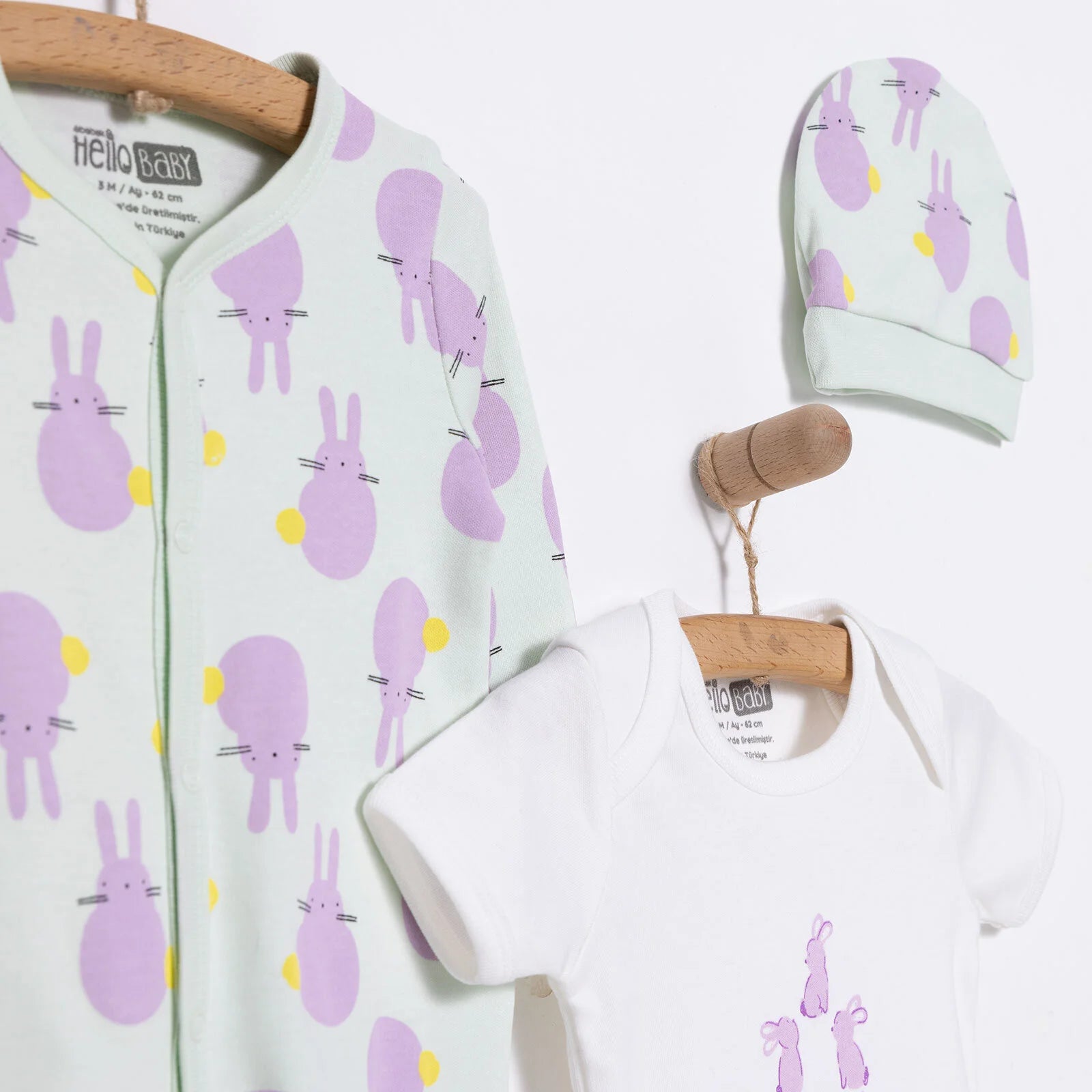 HelloBaby Newborn Baby Cute Elephant Jumpsuit - Ecru - ebebek - Black Friday