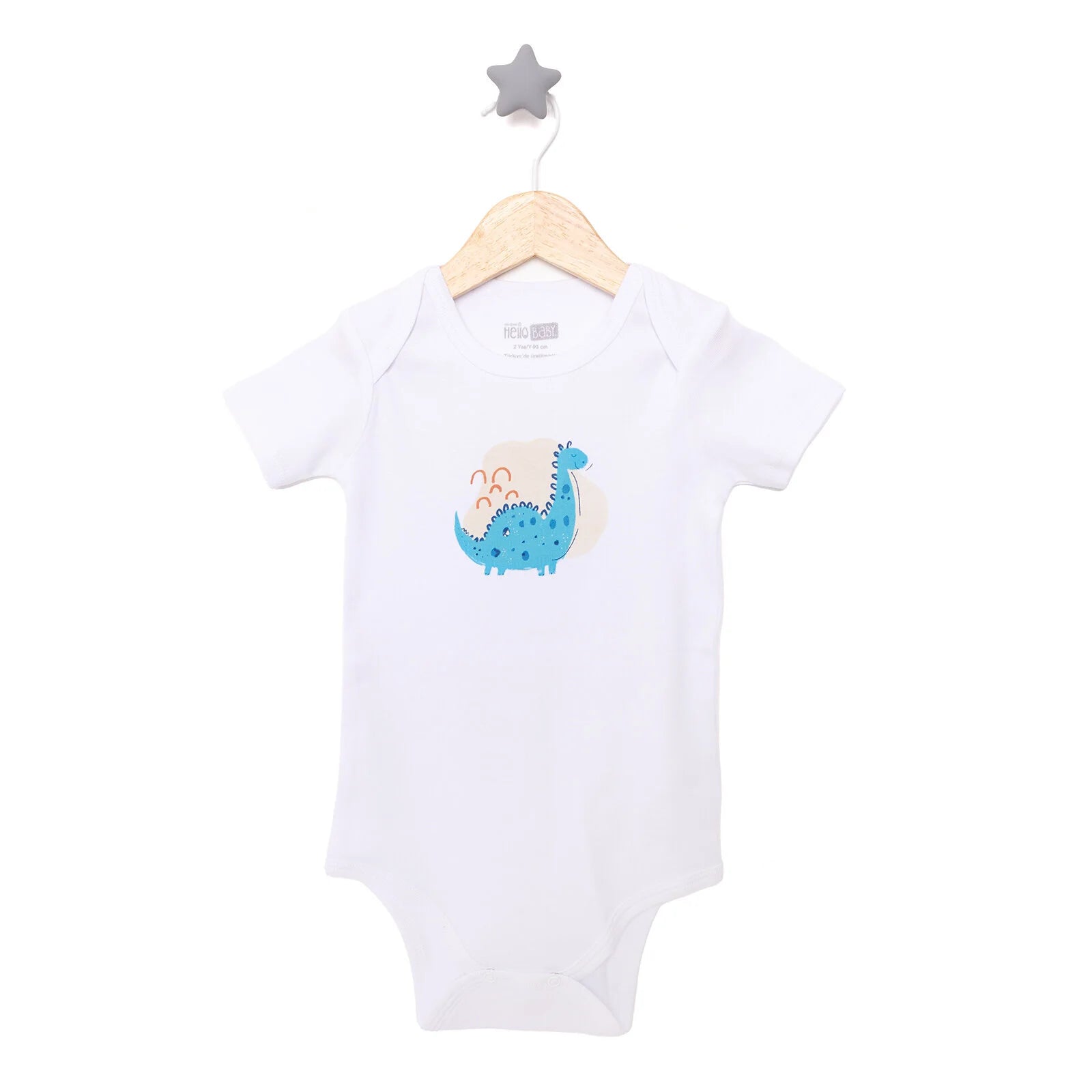 HelloBaby Baby Boy Short Sleeve Body - White - ebebek - Black Friday