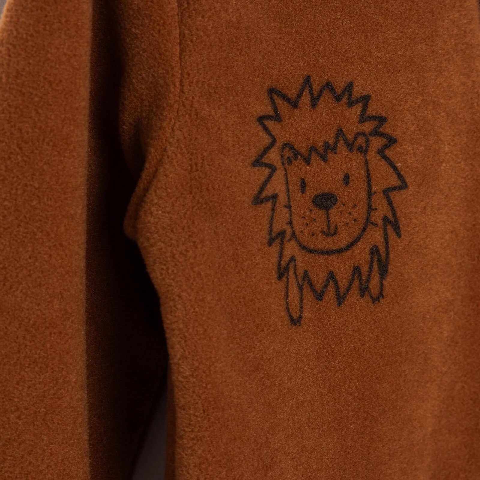 HelloBaby Basic Fleece Jumpsuit - Brown - ebebek - Black Friday