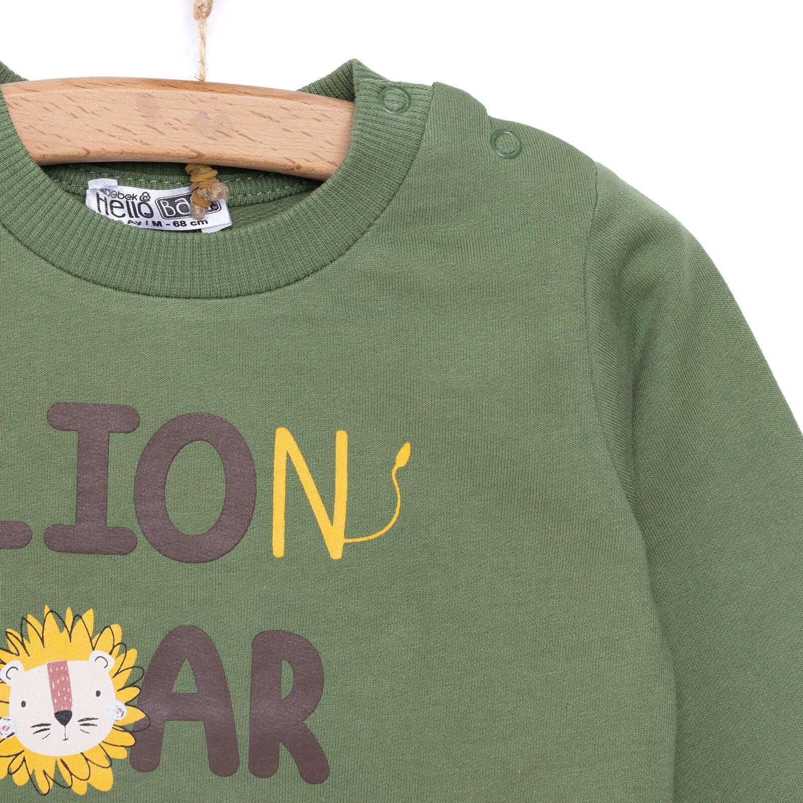 HelloBaby Basic Sweatshirt - Dark Green - ebebek - Black Friday