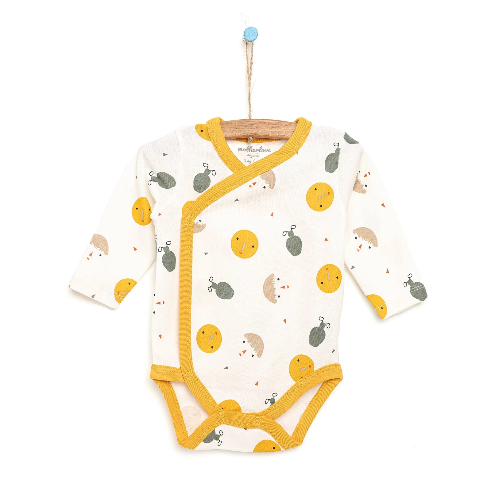 Motherlove Newborn Organic Sleeve Bodysuit - Beige - ebebek - Black Friday