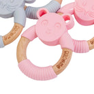 Belo&Me Penny Panda Animal Wood Teether 3+ months - Pink - ebebek - Black Friday