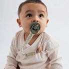BIBS Pacifier Clip Braided - Sand & Ivory - ebebek - Black Friday