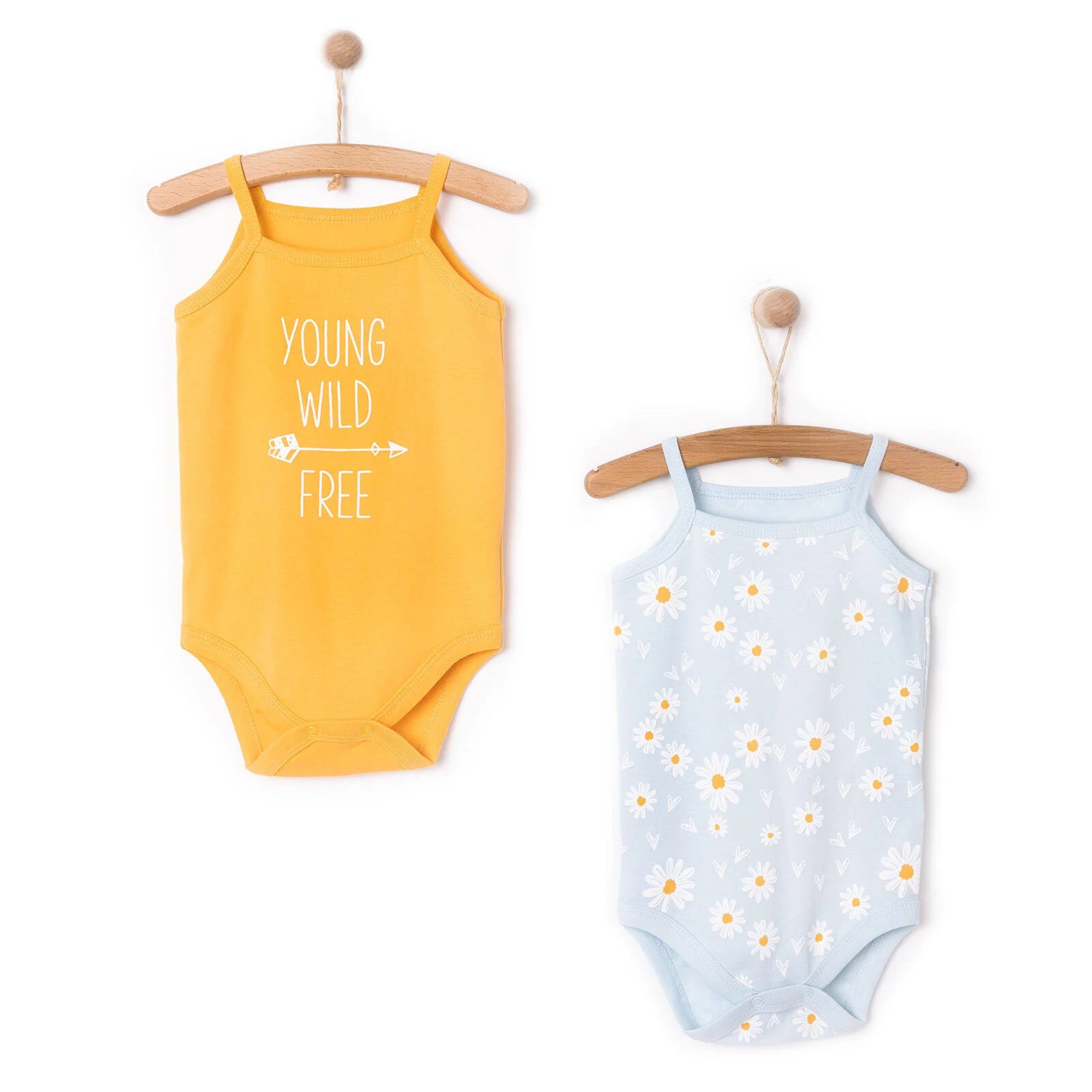 HelloBaby 2 - Pack Sleeveless Bodysuits - Light Blue - ebebek - Black Friday