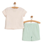 HelloBaby Baby Girl Bunny Nany Short Sleeve Pyjamas Set - Ecru - ebebek - Black Friday