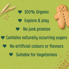 Organix Gingerbread Men Biscuits 12+ months 135g - ebebek - Black Friday