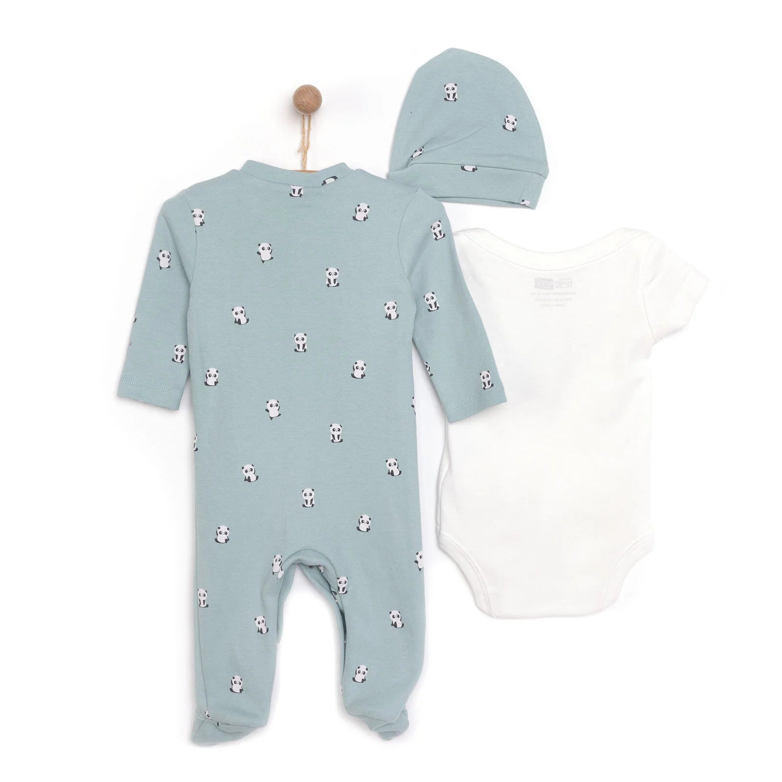 HelloBaby Baby Boy Jumpsuit - Body - Hat - Green - ebebek - Black Friday