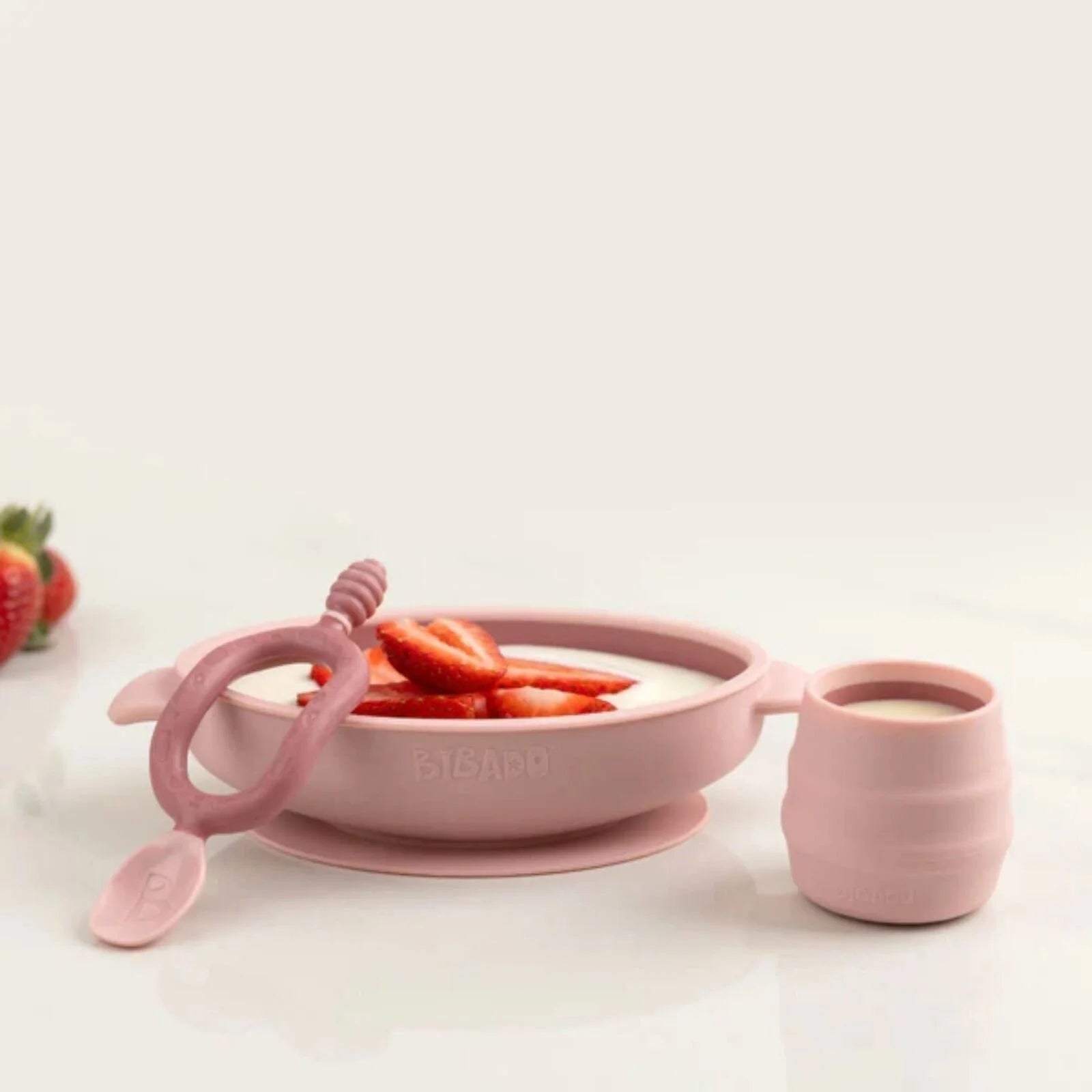 Bibado Silicone Suction Bowl - Blush - ebebek - Black Friday
