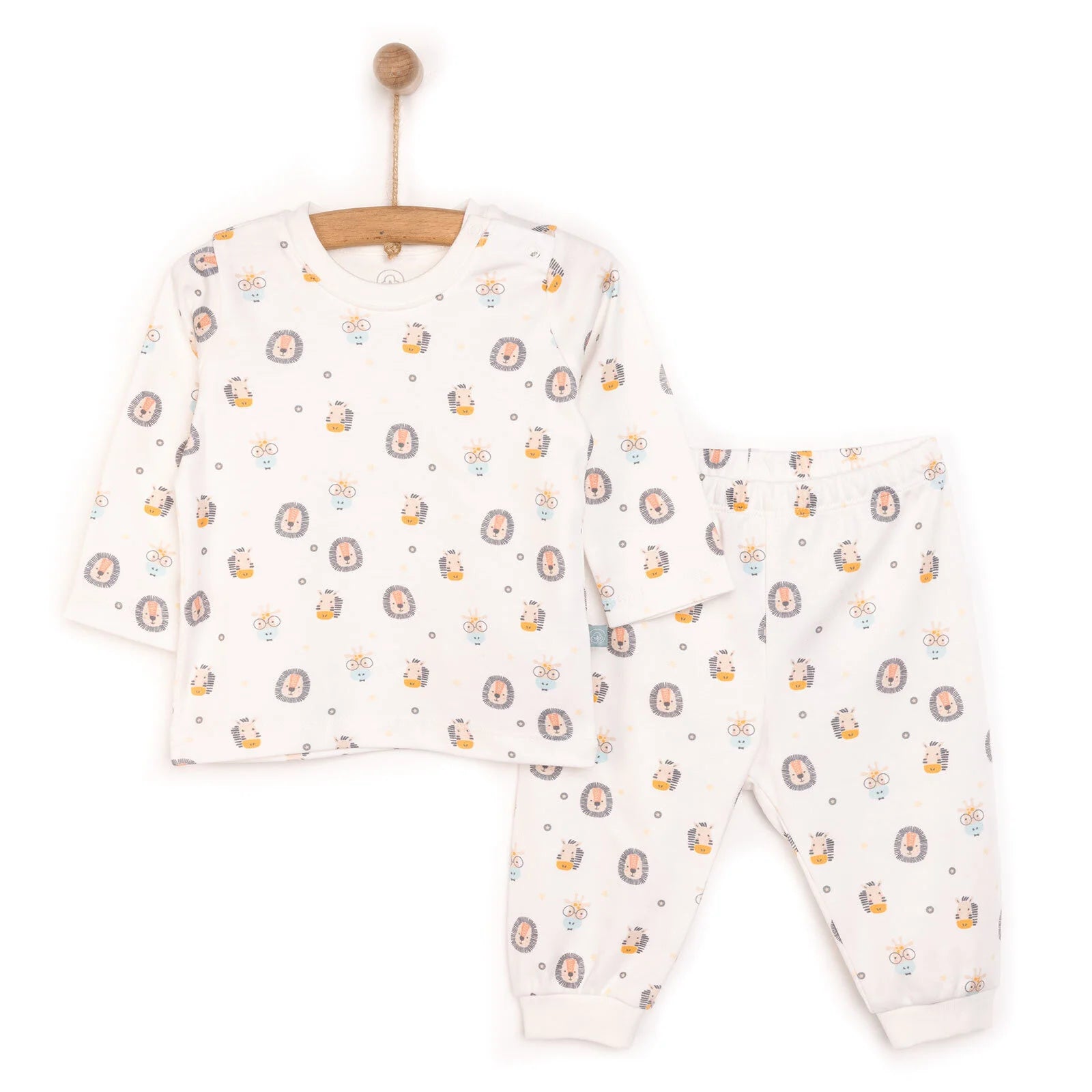 Pambuliq Baby Boy Long Sleeve Pyjamas Set - Dark Yellow - ebebek - Black Friday