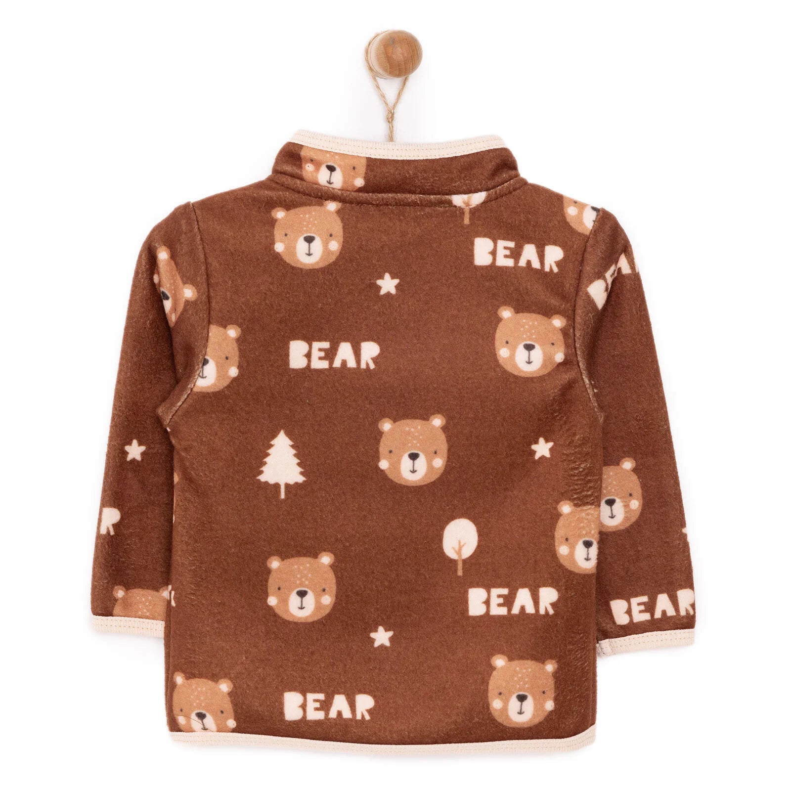 HelloBaby Basic Repeat Printed Fleece Cardigan - Printed - ebebek - Black Friday