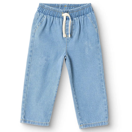 HelloBaby Boys Denim Trousers Lace - up - Blue Blue - ebebek