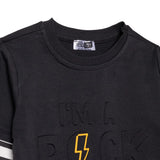 HelloBaby Boys Long Sleeve T-shirt Slogan Print Cool Boy Crew Neck Long Sleeve - Black Black - ebebek