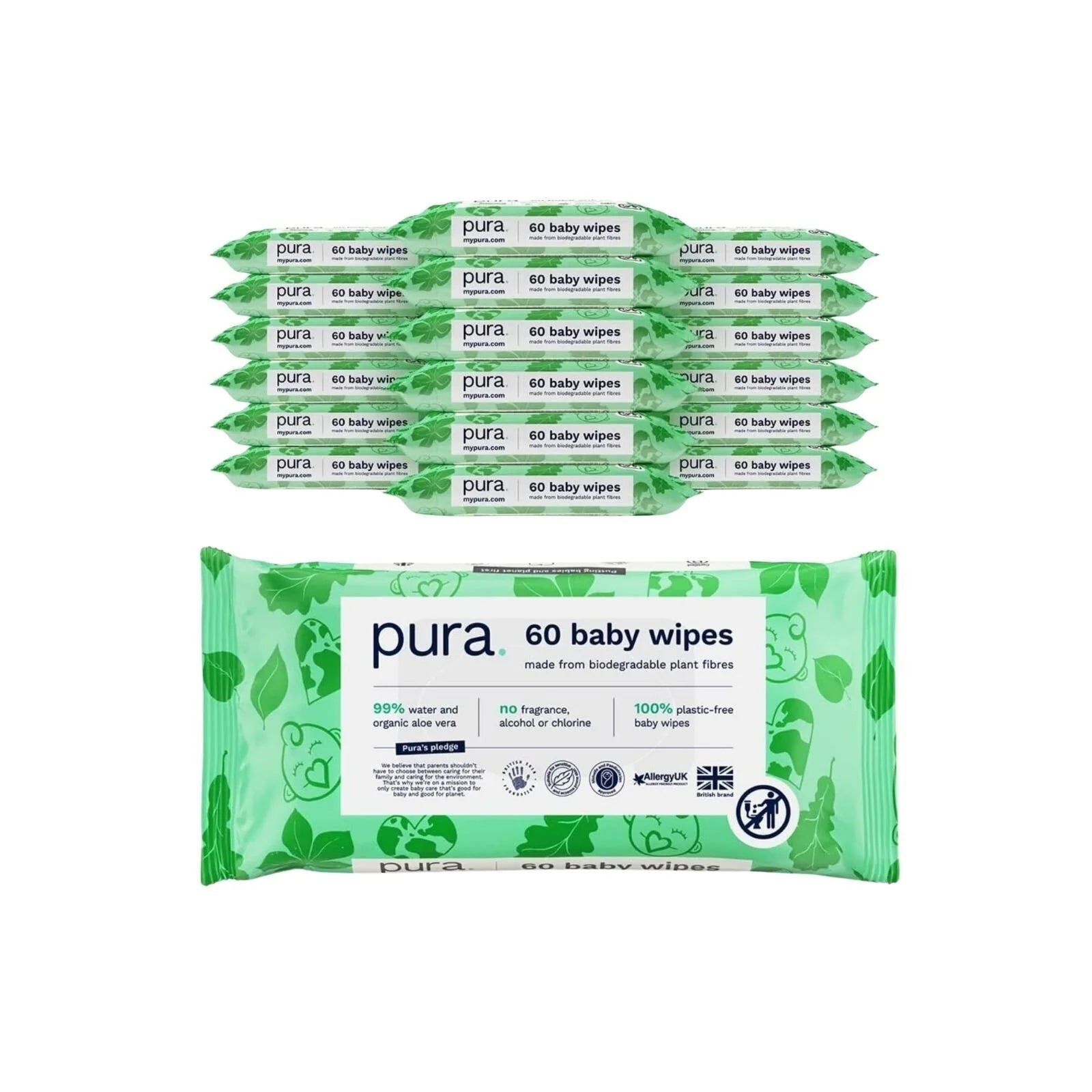 Pura Wipes Non - flushable 18x60 pcs - ebebek - Black Friday