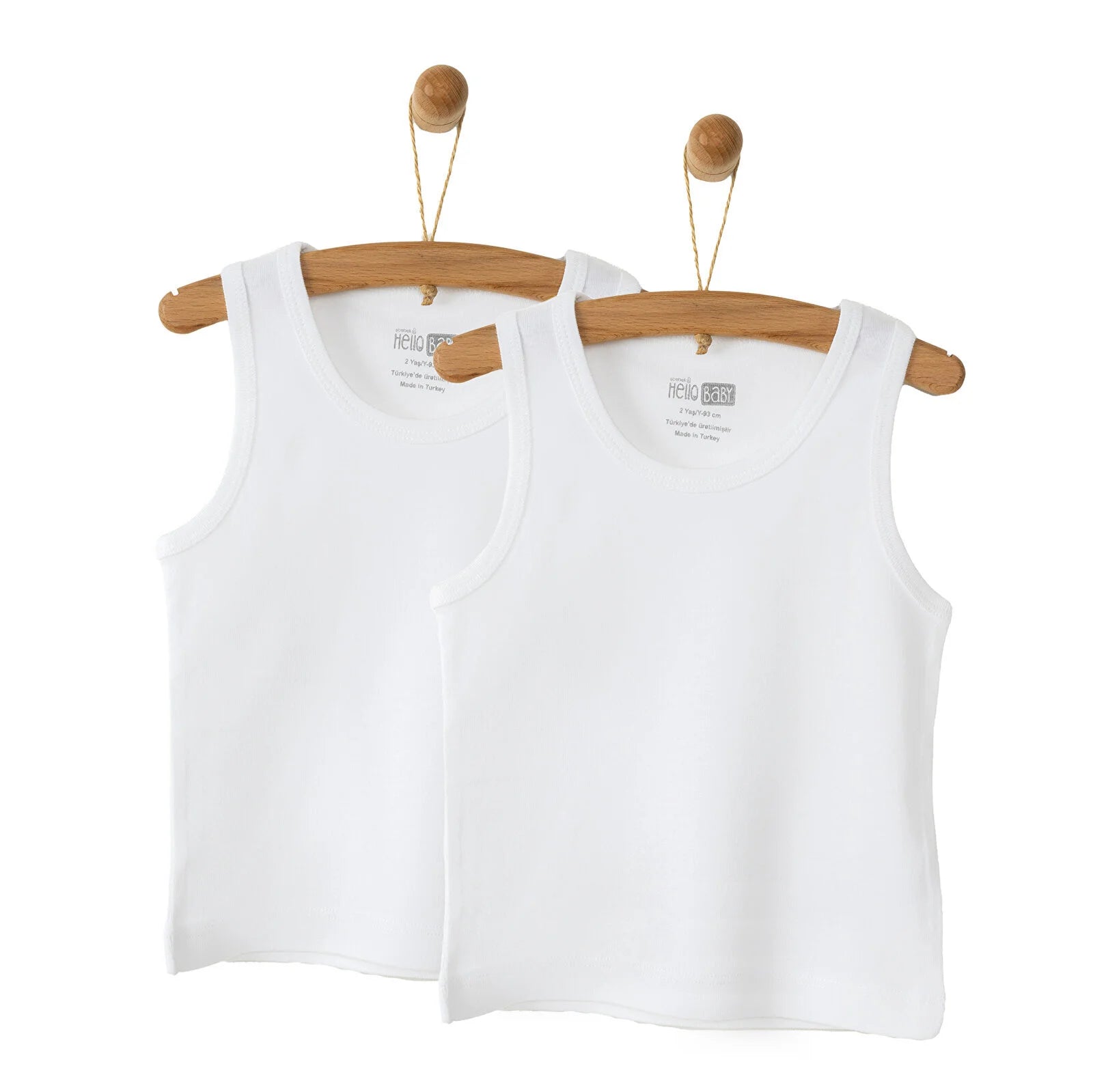HelloBaby Boy 2 - Pack Tanks - White - ebebek - Black Friday