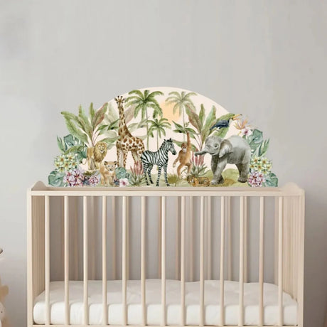 Live Vida Tropical Safari Semi - Circle Wall Sticker - ebebek - Black Friday
