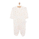 Bebetto Happy Garden Girl Footed Jumpsuit - Ecru - ebebek - Black Friday