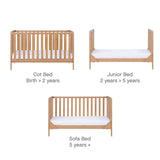 Tutti Bambini Malmo Cot Bed with Rio 2 pcs Furniture Set - Dove Grey/Oak Dove Grey/Oak - ebebek - Christmas