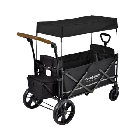 Wonderfold X2R Push and Pull Quad Stroller Wagon - Black Black - ebebek - Christmas