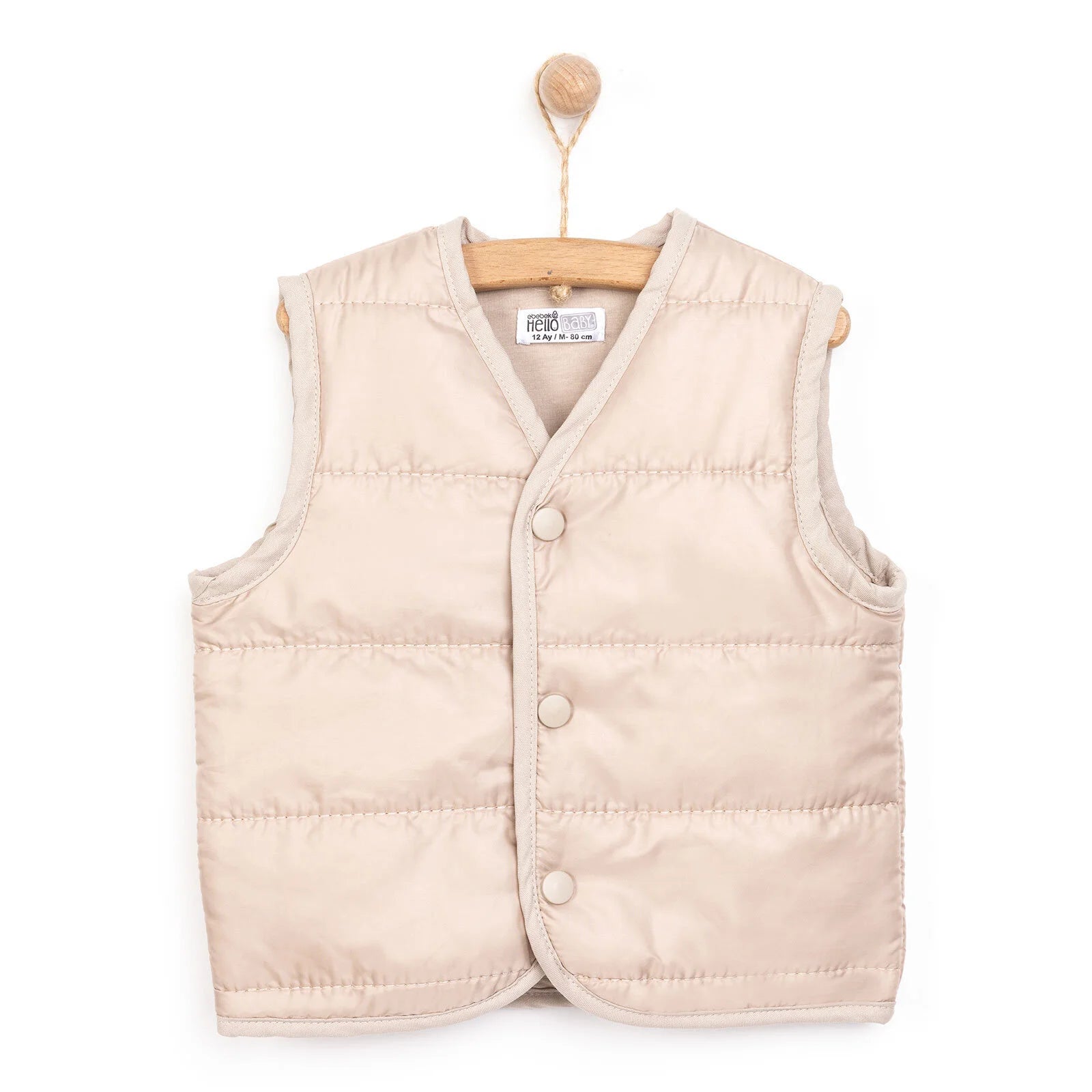 HelloBaby Basic Yelek - Beige - ebebek - Black Friday