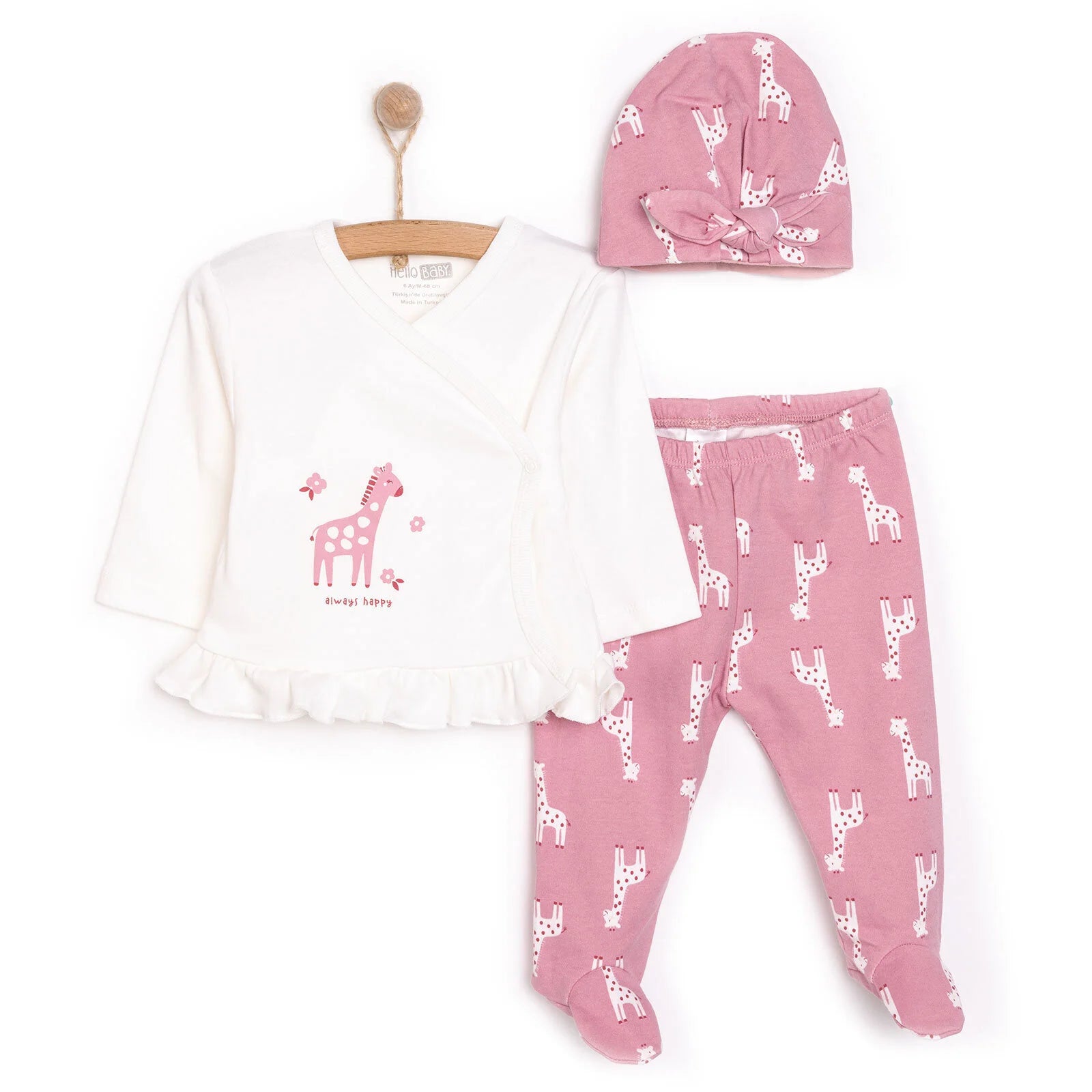 HelloBaby Girl Jumpsuit Hat - Ecru - ebebek - Black Friday