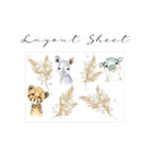 Live Vida Baby Safari Wall Sticker Hippo & Cheetah & Rhino 3 pcs - ebebek - Black Friday