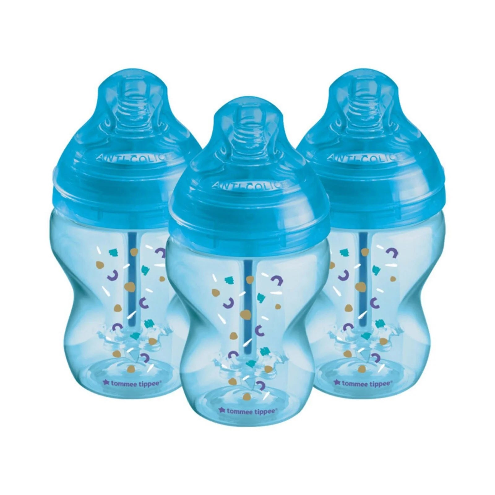Tommee Tippee Advanced Anti - Colic Bottle Sky 260ml Pack of 3 - ebebek - Black Friday