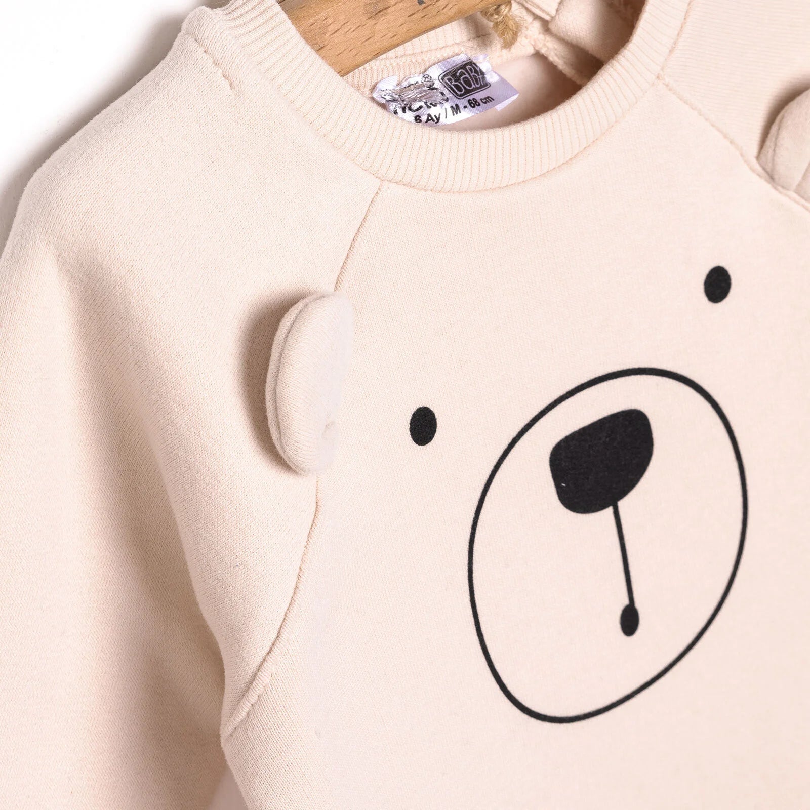 HelloBaby Newborn Boy Figure Jumpsuit - Beige - ebebek - Black Friday