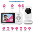 VTech VM819 2.8" Digital Video Baby Monitor with Adjustable Camera - ebebek - Black Friday