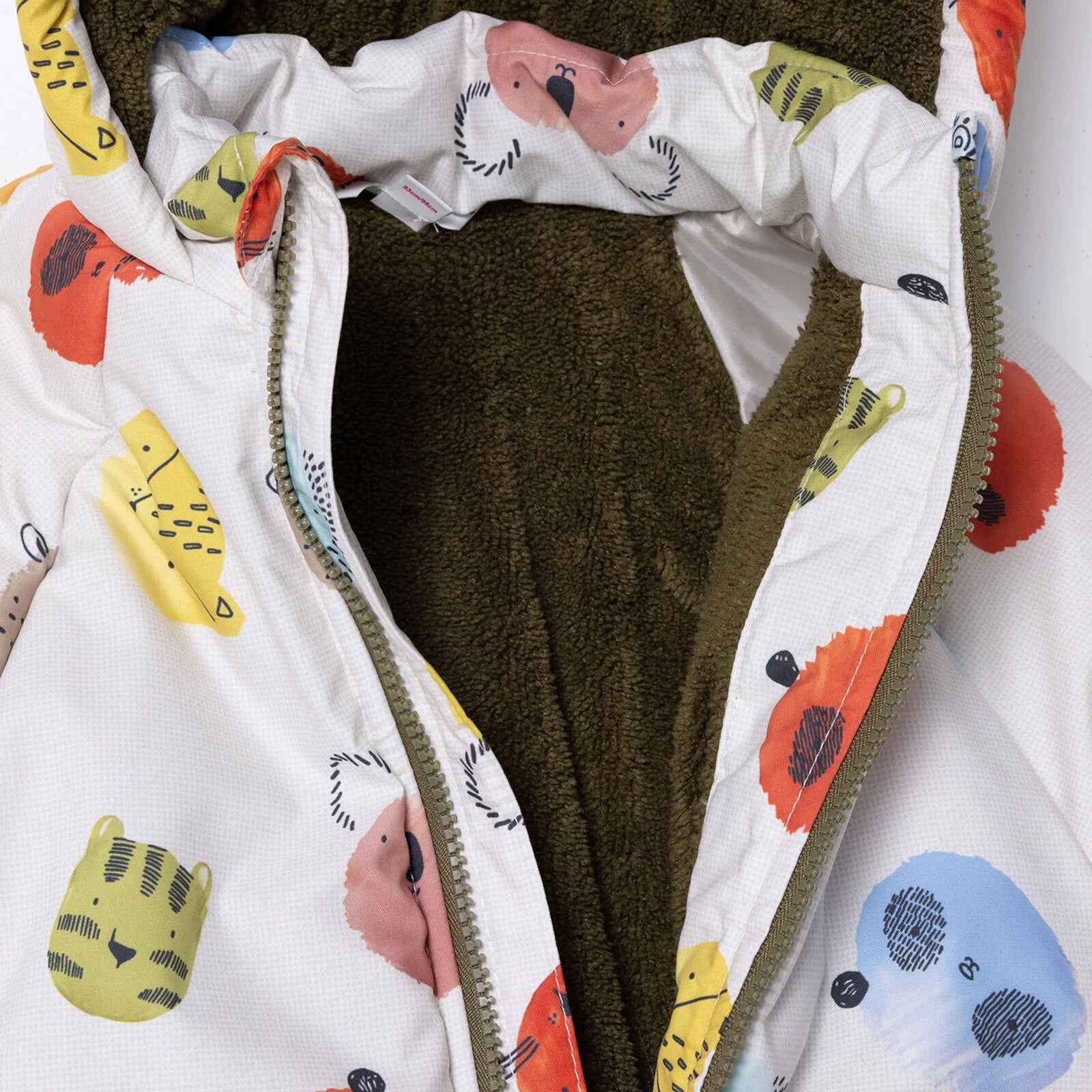 Midimod Coat - Ecru Printed - ebebek - Black Friday