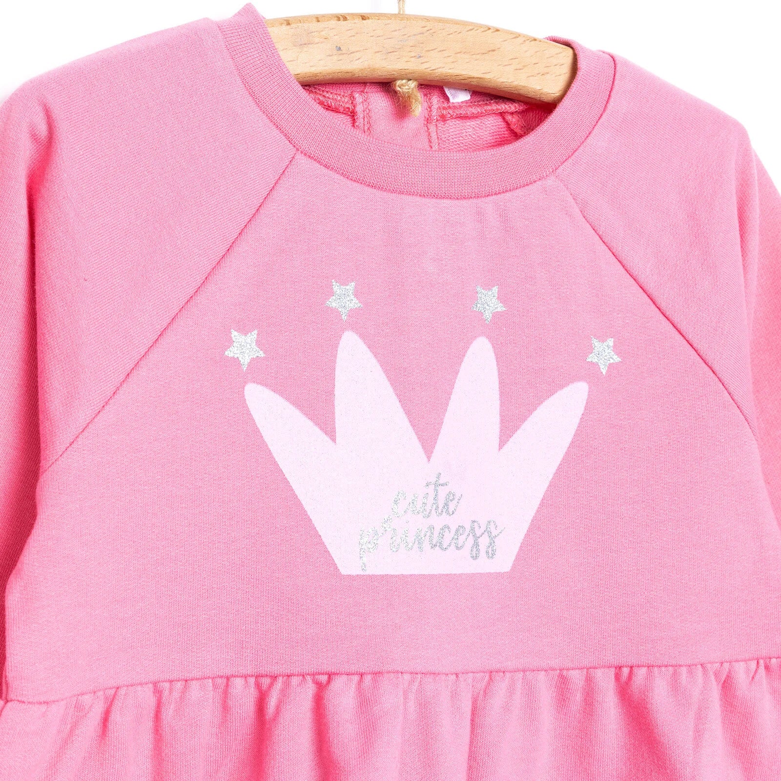 HelloBaby Basic Girl Knitted Ruffled Dress - Pink - ebebek - Black Friday