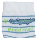HelloBaby Boys 3 - Pack Non - Slip Socks Animal Print - Light Blue Light Blue - ebebek