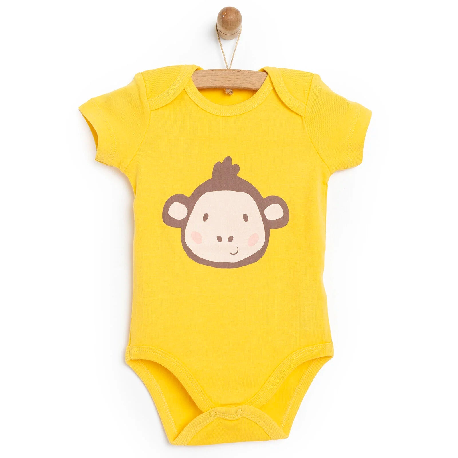 HelloBaby Short Sleeve Bodysuit - Yellow - ebebek - Black Friday