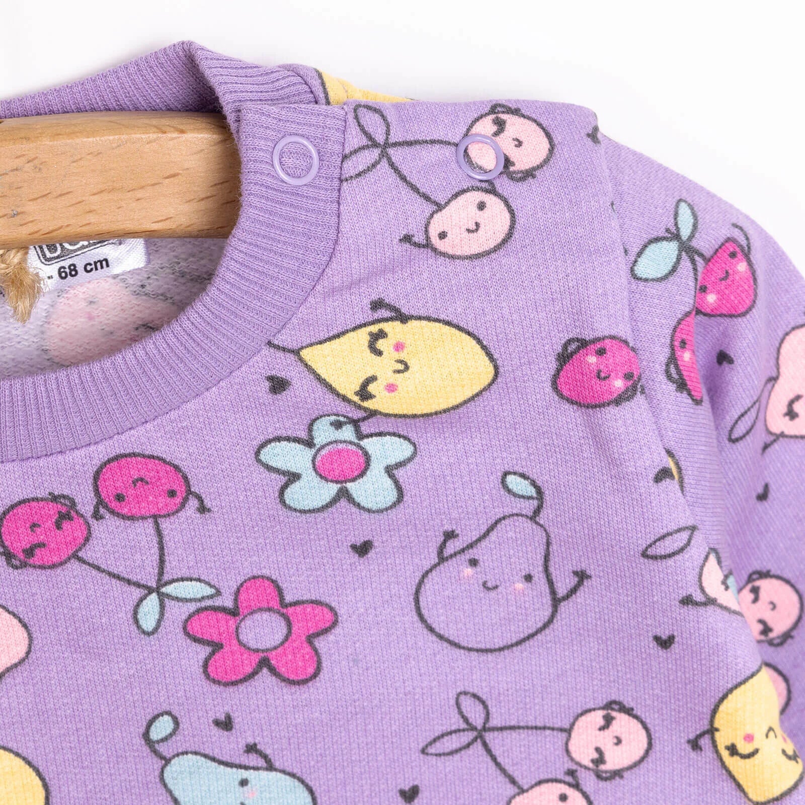 HelloBaby Baby Girl Fruit Patterned Sweatshirt - Printed - ebebek - Black Friday