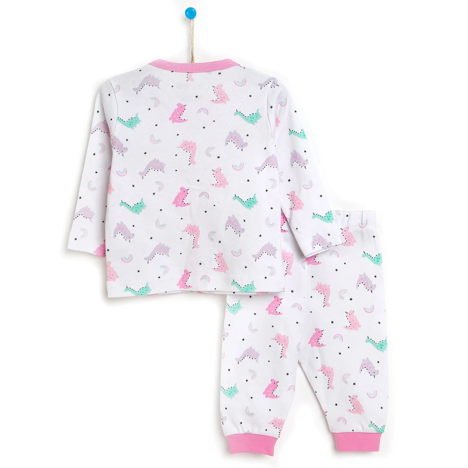 HelloBaby Basic Baby Girl Pyjamas Set - White - ebebek - Black Friday