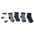 Aziz Bebe Baby Boy Pack of 5 Socks - Blue - ebebek - Black Friday