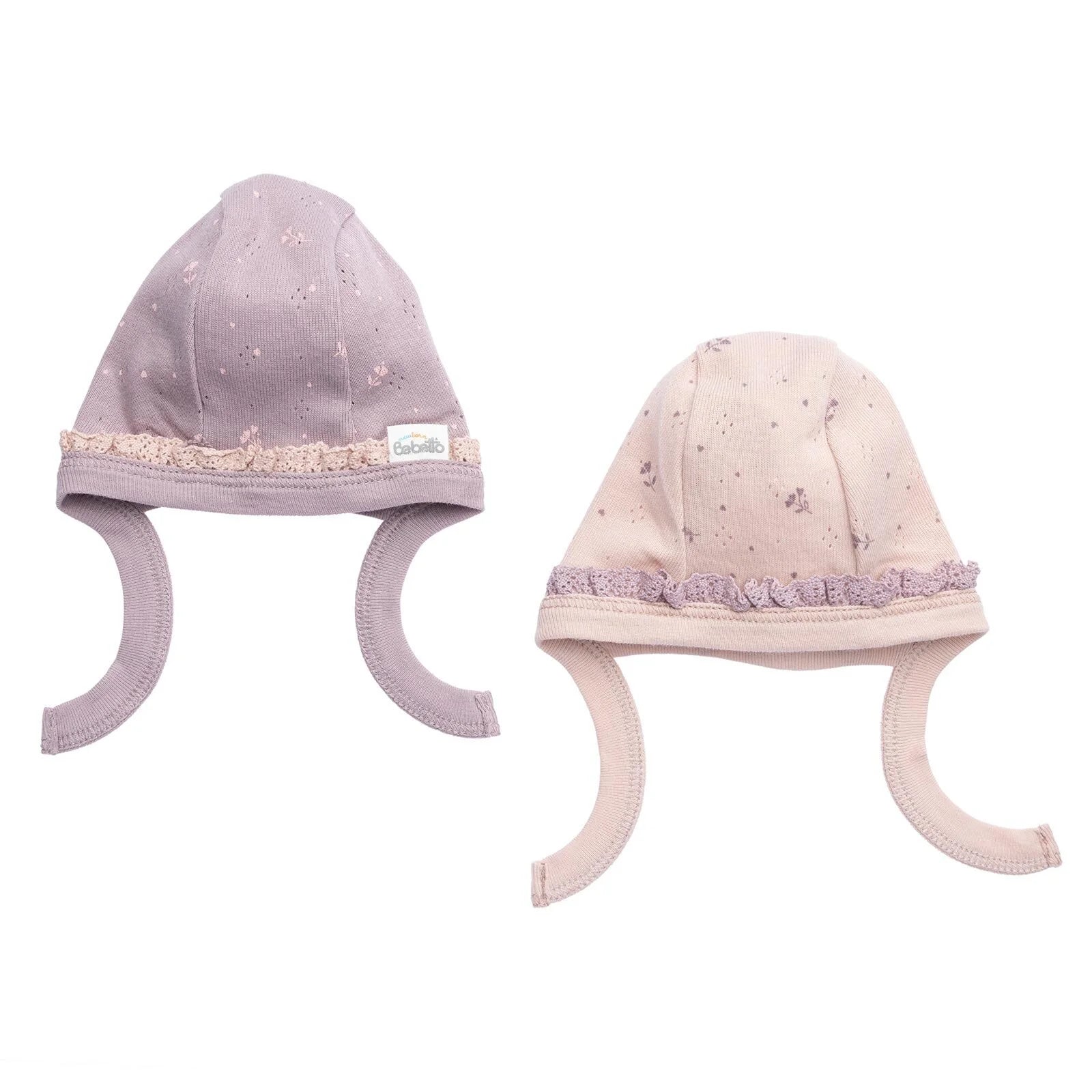 Bebetto Newborn Baby Girl Nature Hat 2 Pcs - Powder - ebebek - Black Friday