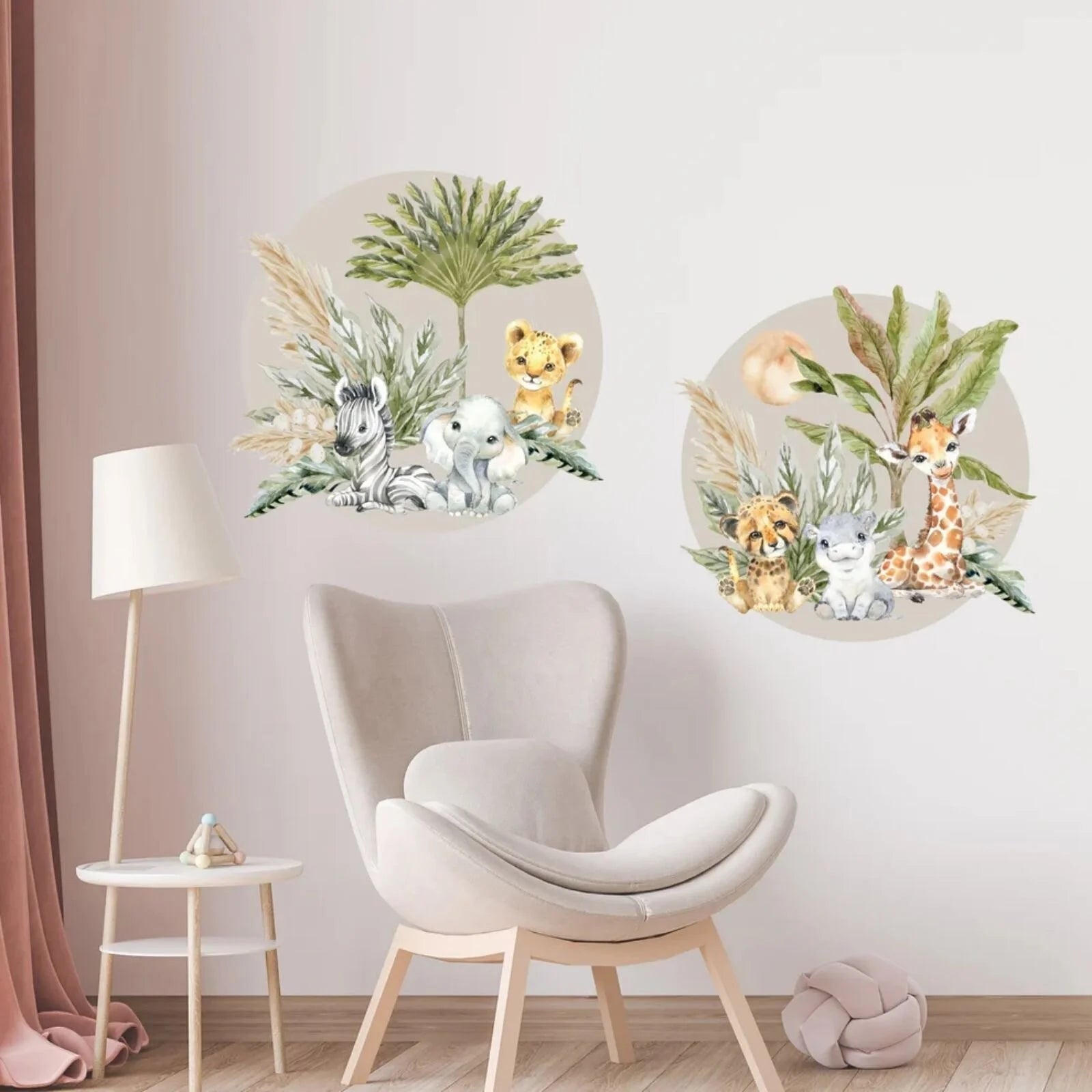 Live Vida Baby Safari Circle Wall Sticker 2 pcs - ebebek - Black Friday