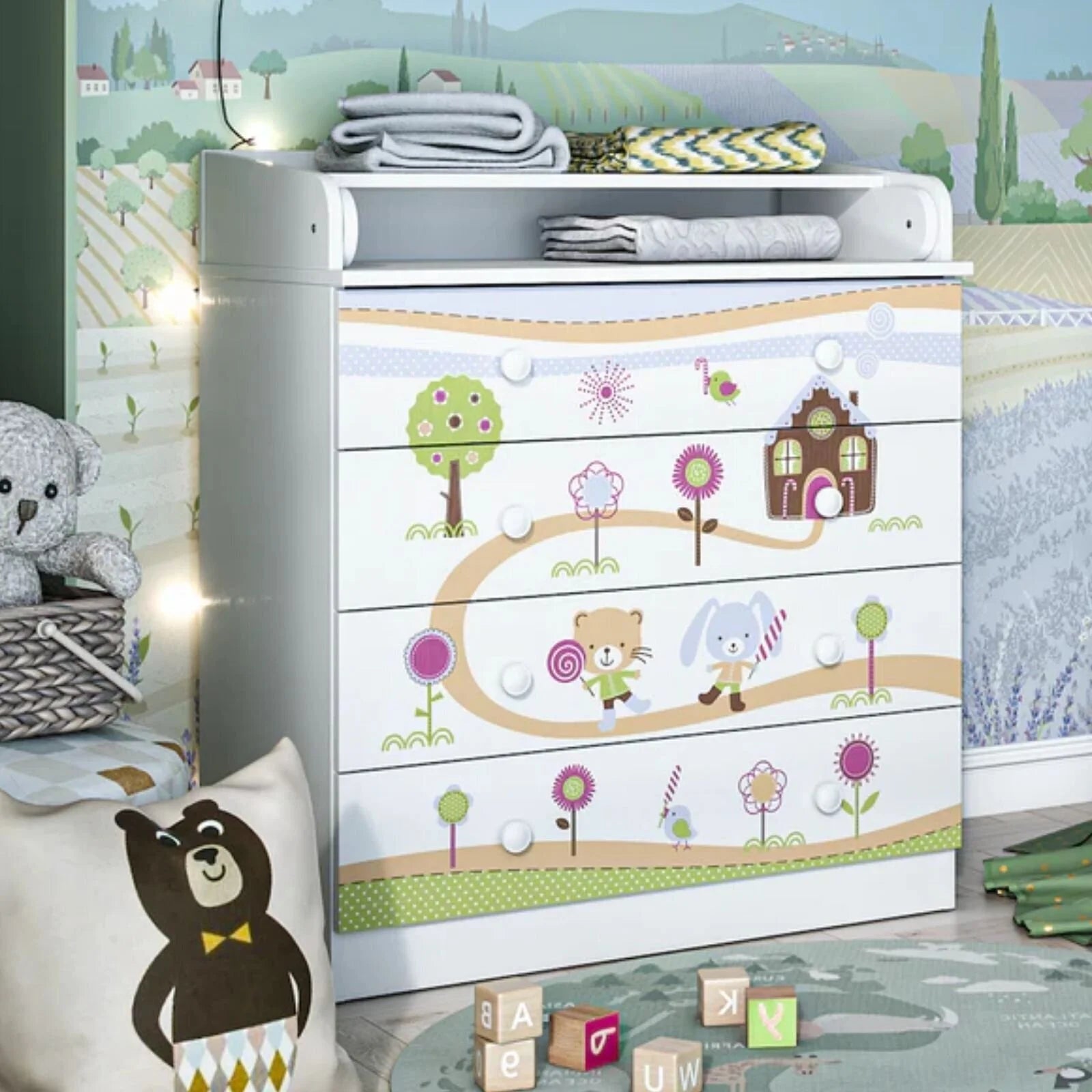 Shefa Kids 800 Changing Dresser - Gingerbread House - ebebek - Black Friday