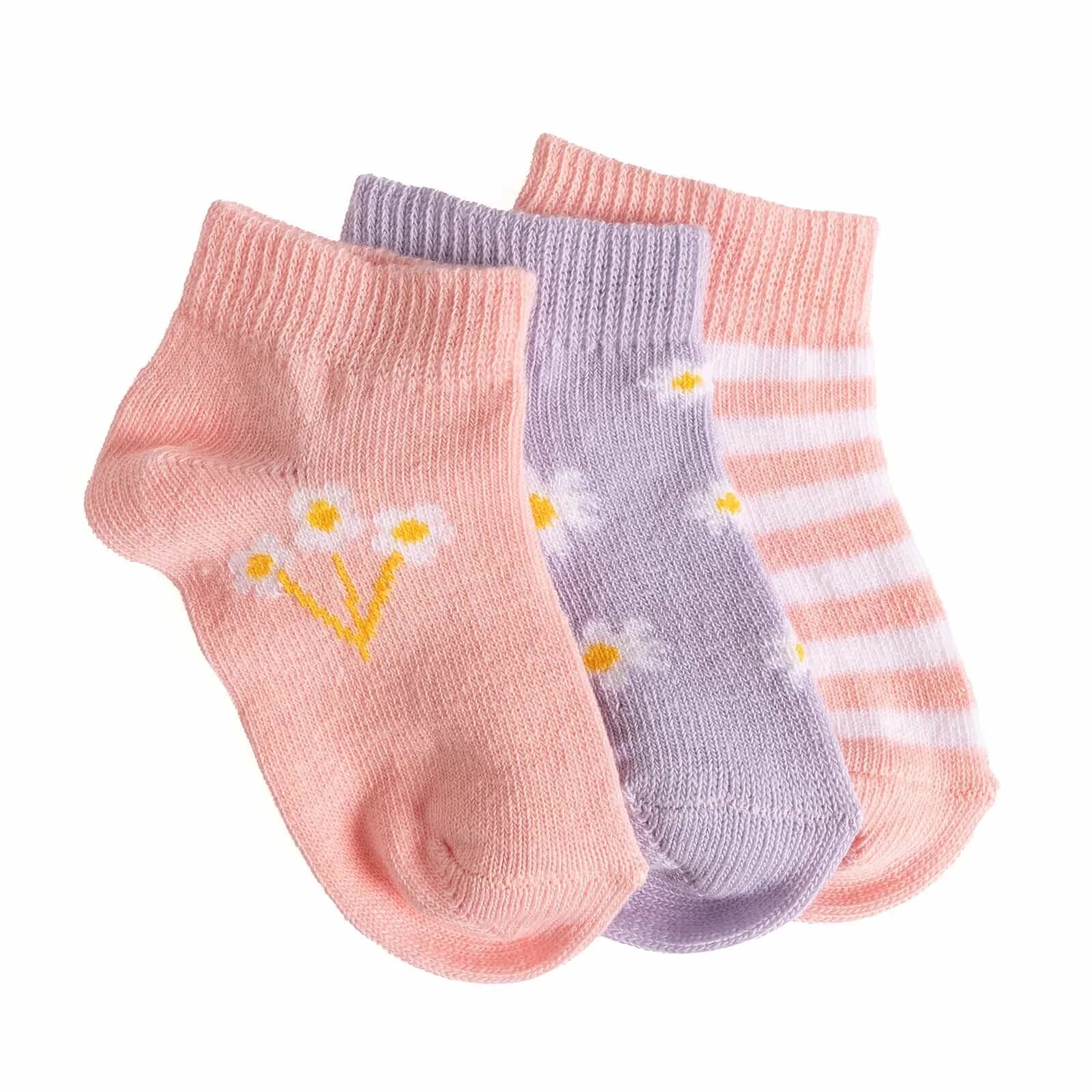 HelloBaby Baby Girl Socks 3 Pcs - Light Pink - ebebek - Black Friday