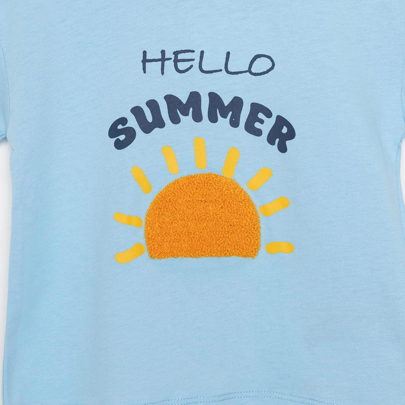 HelloBaby Motto Boy Boy Tshirt - Short - Blue - ebebek - Black Friday